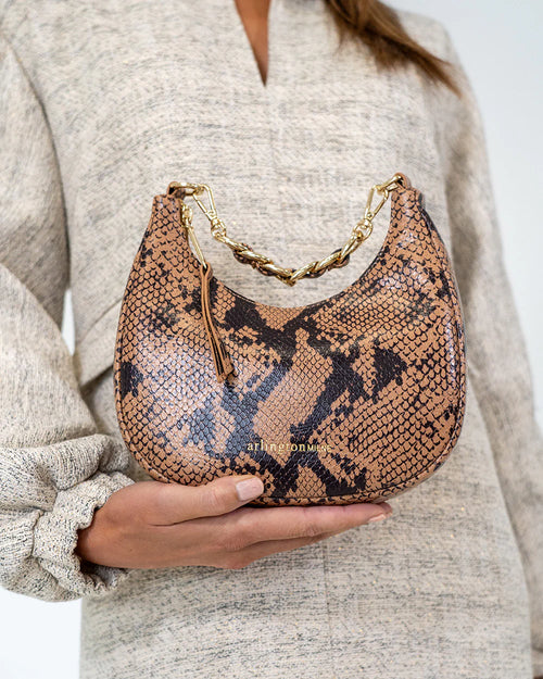Arlington Milne Estella Bag Caramel Python