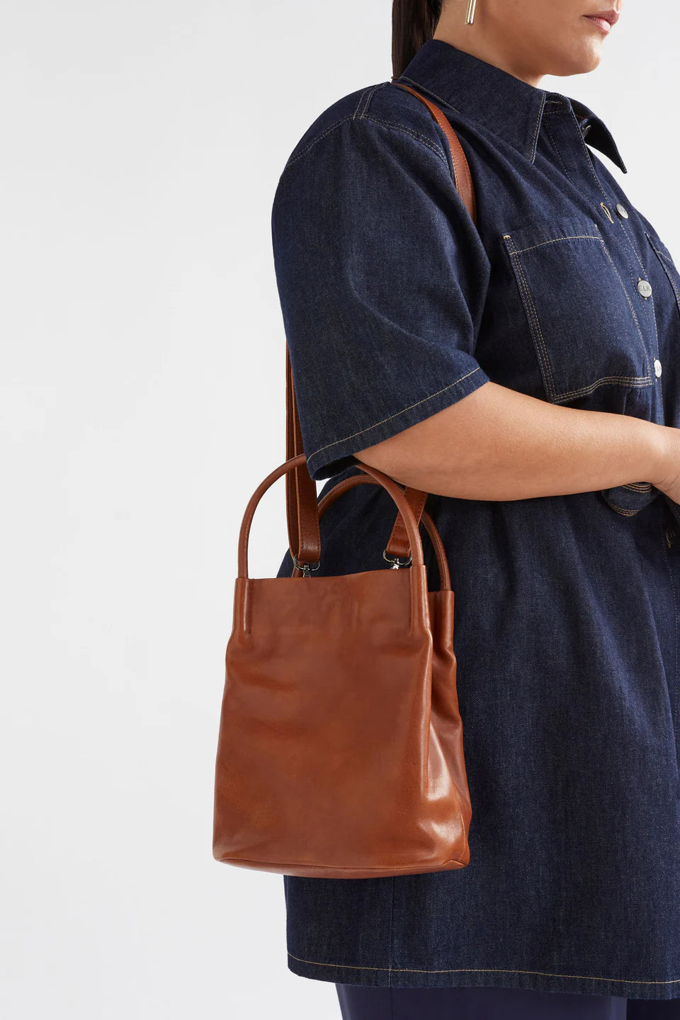 Elk Mini Orsa Crossbody Tan