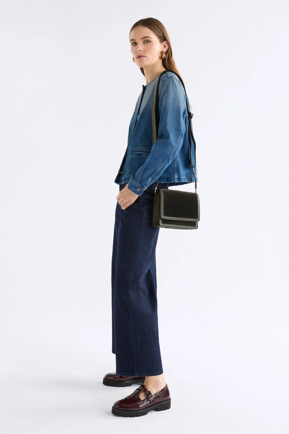 Elk Vel Crossbody Dark Olive