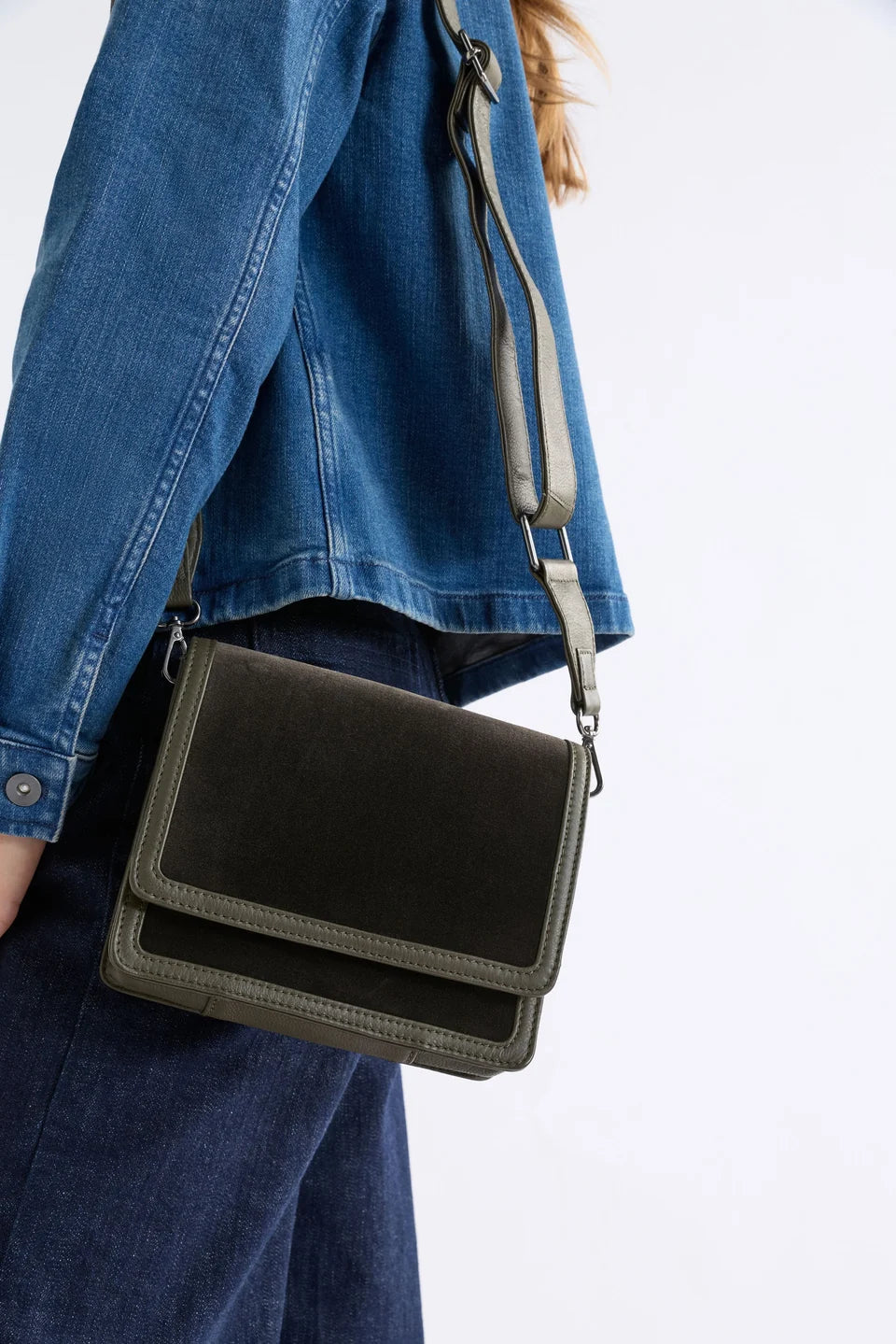 Elk Vel Crossbody Dark Olive