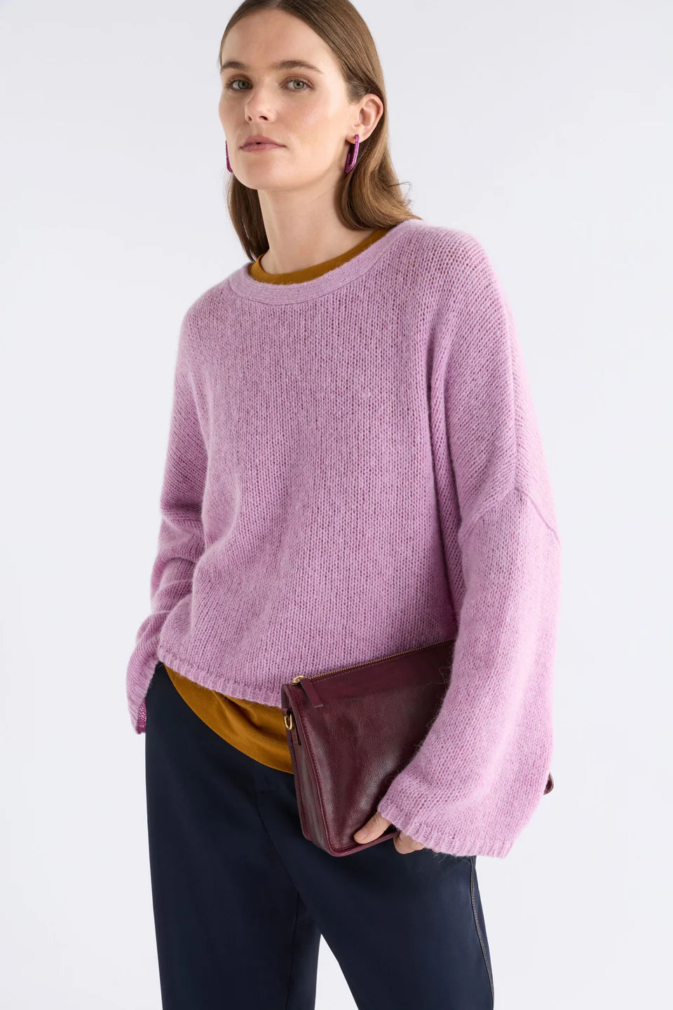 Elk Halben Crossbody Bordeaux