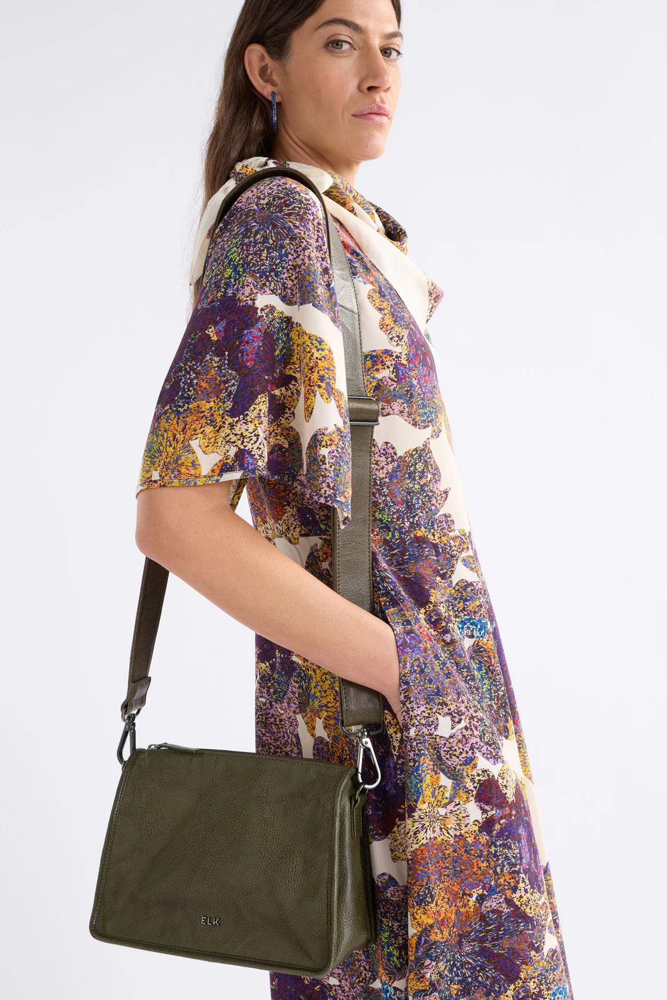 Elk Halben Crossbody Dark Olive