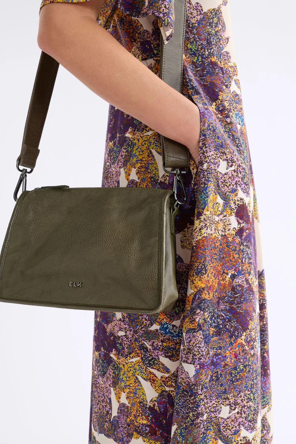 Elk Halben Crossbody Dark Olive