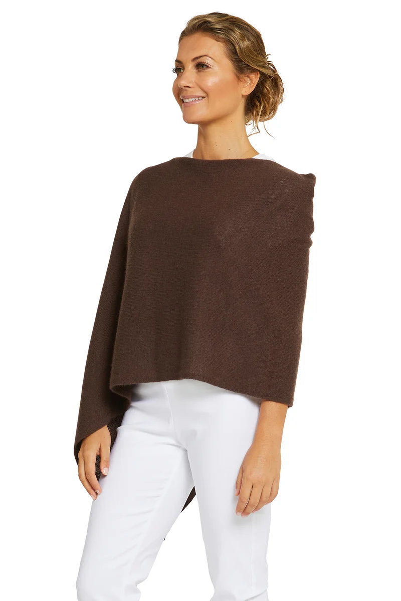 Esperance & Co Cashmere Topper Mocha