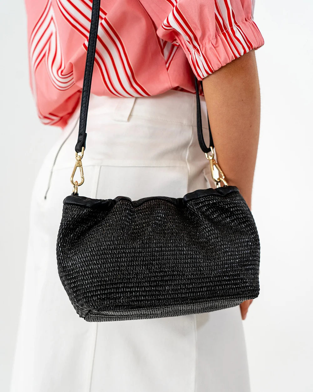 Elms & King Monty Weave Xbody Black