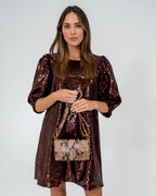 Arlington Milne Paige Wallet Caramel Python