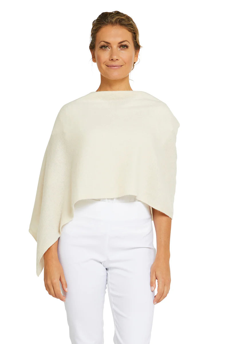 Esperance & Co Cashmere Topper Snow
