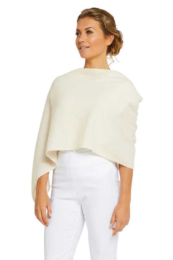 Esperance & Co Cashmere Topper Snow