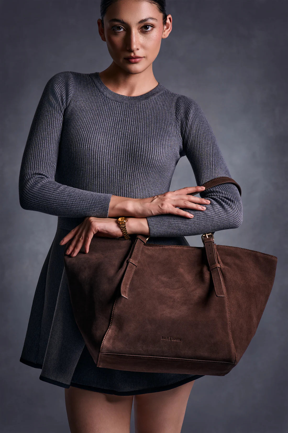 Bark & Bison The Dusk Ridge Tote Chocolate