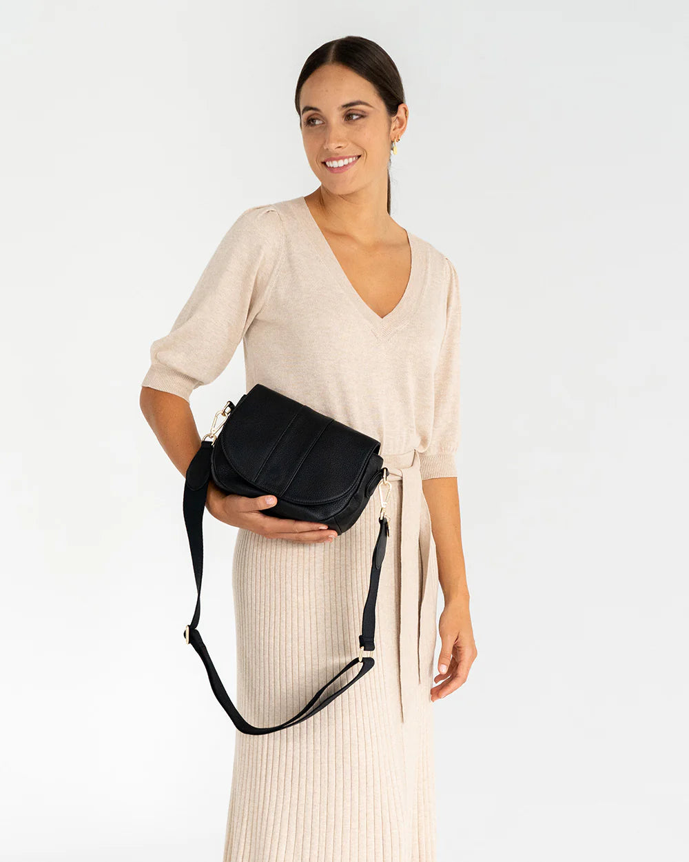 Arlington Milne Zara Saddle Bag Black