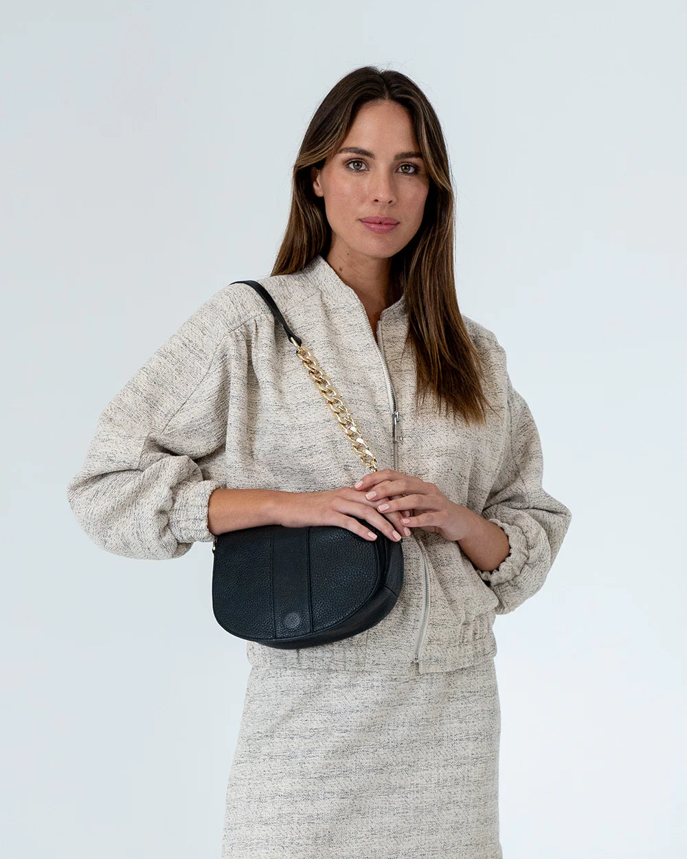 Arlington Milne Zara Saddle Bag Black