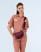 Arlington Milne Zara Sling Bag Burgundy