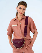 Arlington Milne Zara Sling Bag Burgundy