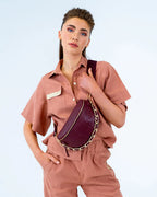 Arlington Milne Zara Sling Bag Burgundy