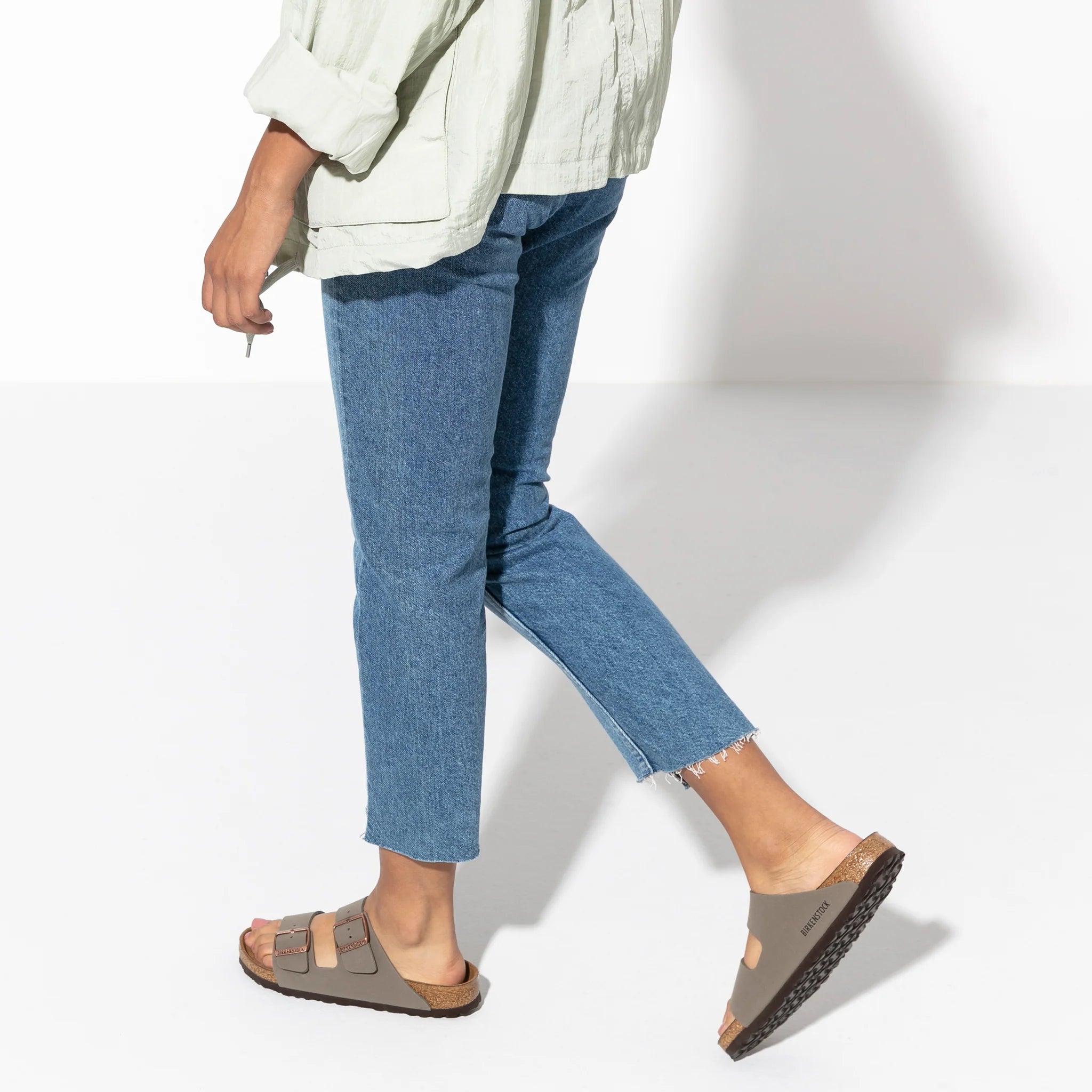 Birkenstock Arizona Nar Birkibuc Stone
