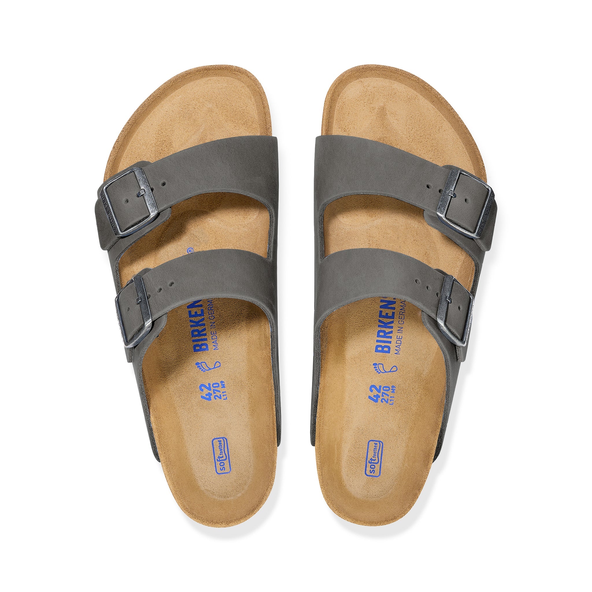Birkenstock Arizona Nar SFB Iron Oiled Leather