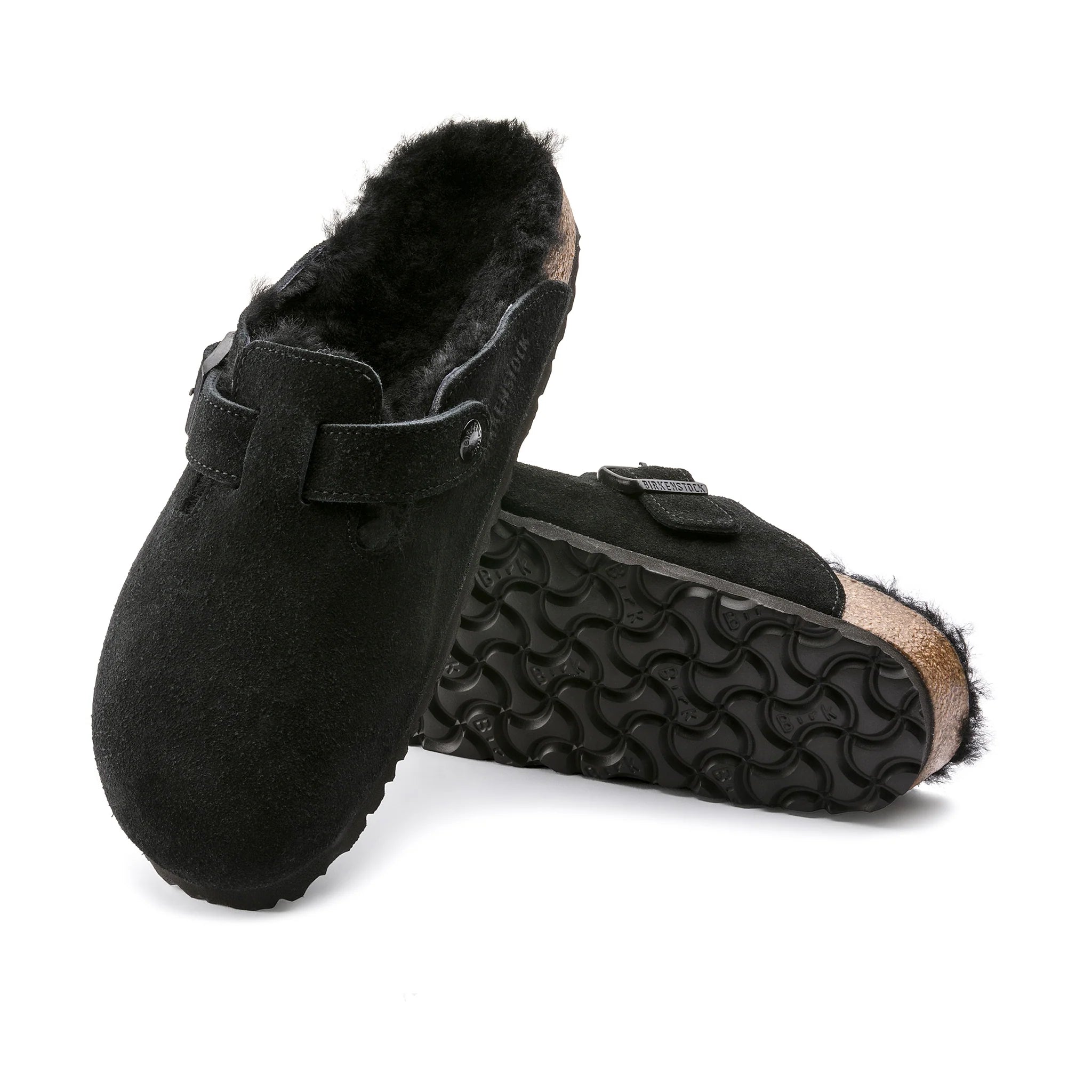 Birkenstock Boston Nar Shearling Black