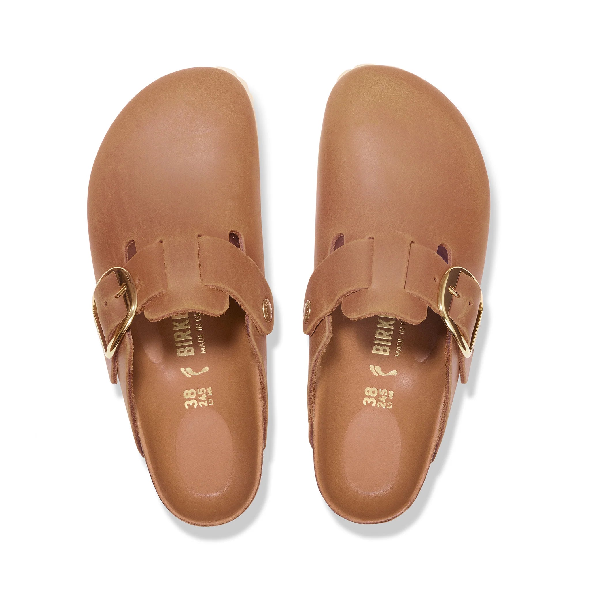 Birkenstock Boston Nar Big Buckle Cognac