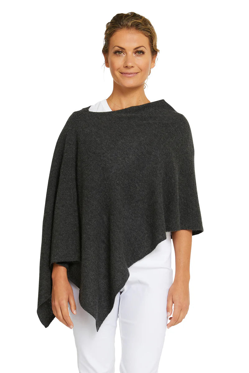 Esperance & Co Cashmere Topper Charcoal