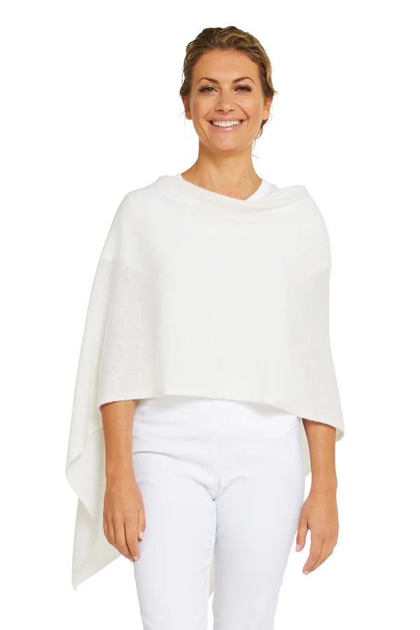 Esperance & Co Cashmere Topper White
