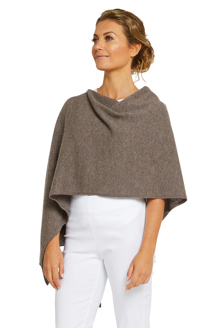 Esperance & Co Cashmere Topper Chestnut