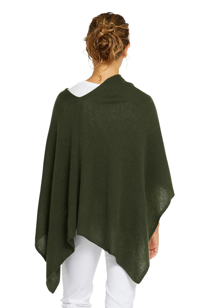 Esperance & Co Cashmere Topper Olive