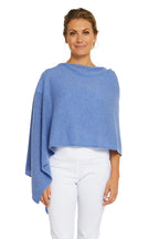 Esperance & Co Cashmere Topper Cornflower Blue