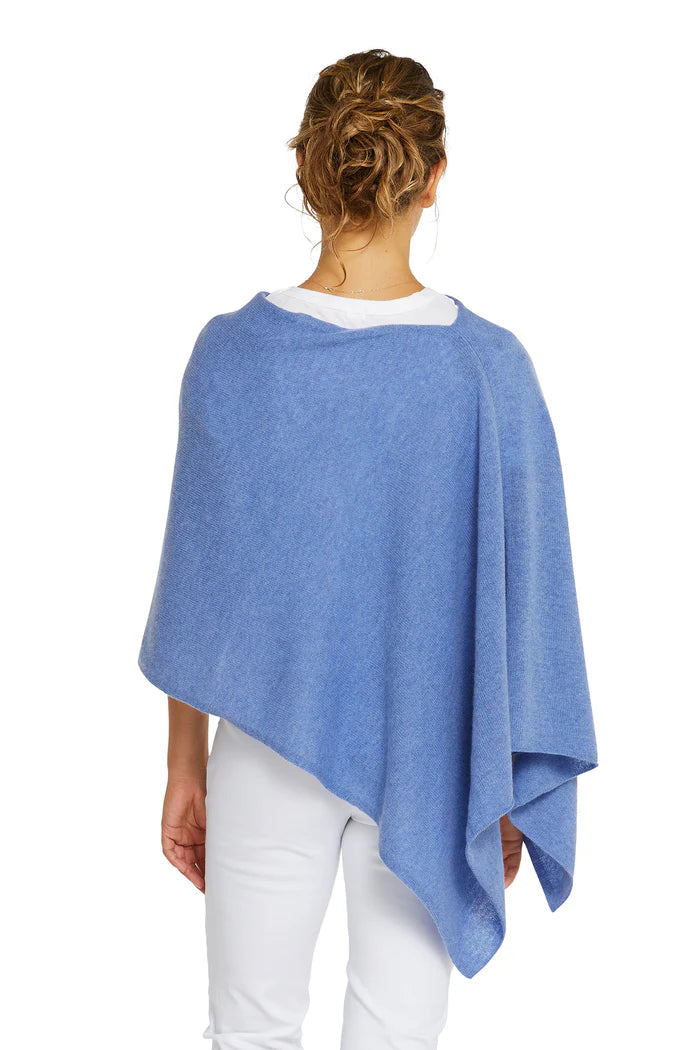 Esperance & Co Cashmere Topper Cornflower Blue