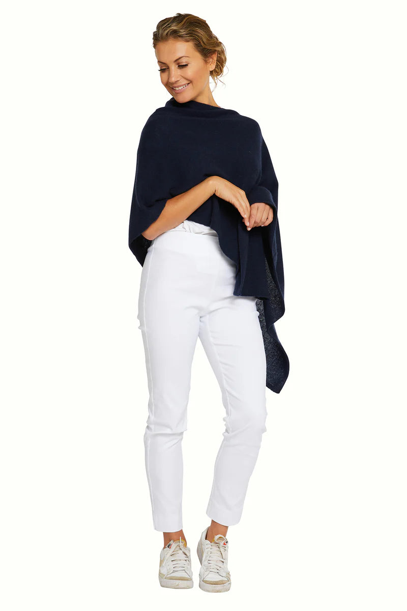 Esperance & Co Cashmere Topper Indigo