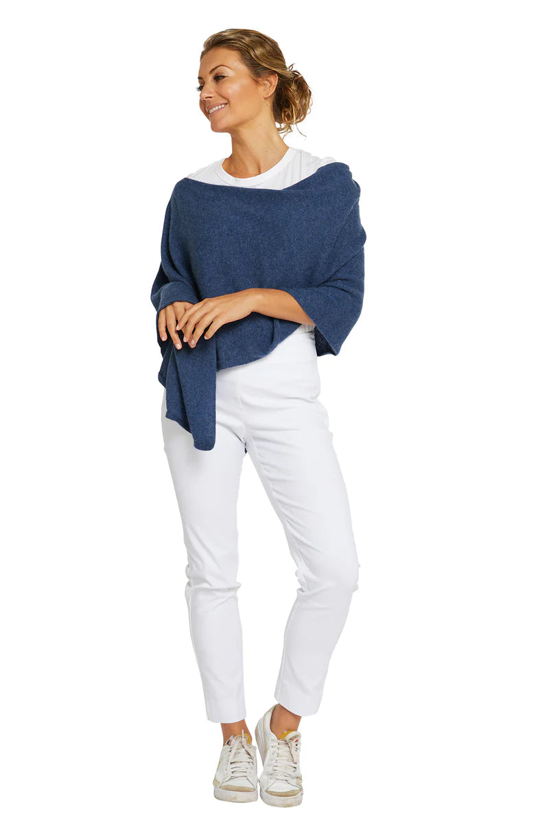 Esperance & Co Cashmere Topper Denim