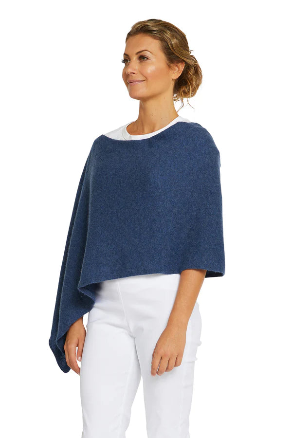Esperance & Co Cashmere Topper Denim