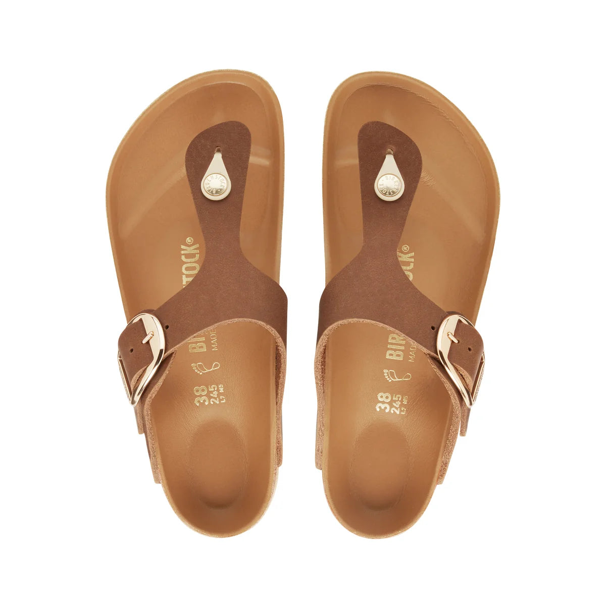 Birkenstock Gizeh Reg Big Buckle Cognac