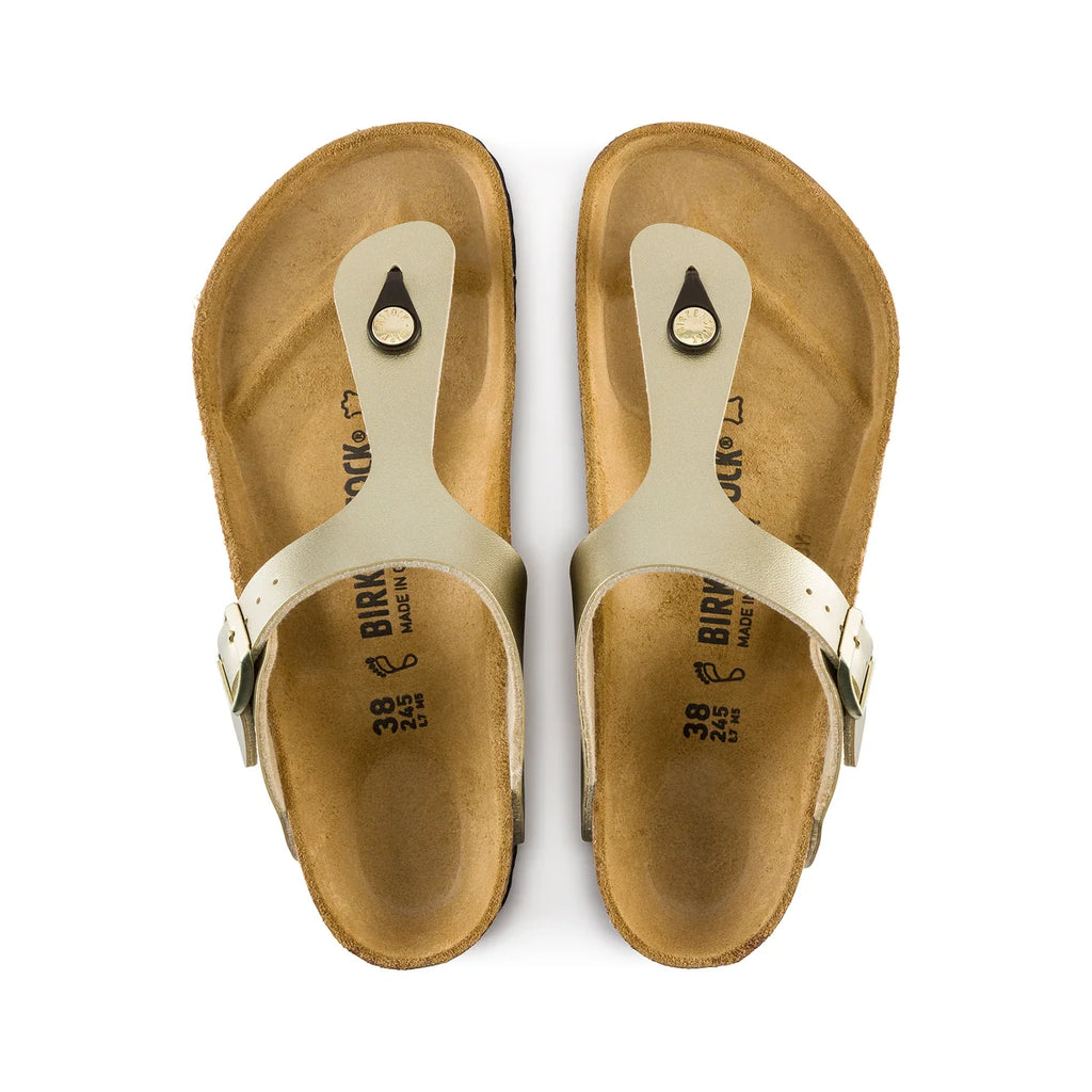 Birkenstock Gizeh Reg Birko Flor Gold