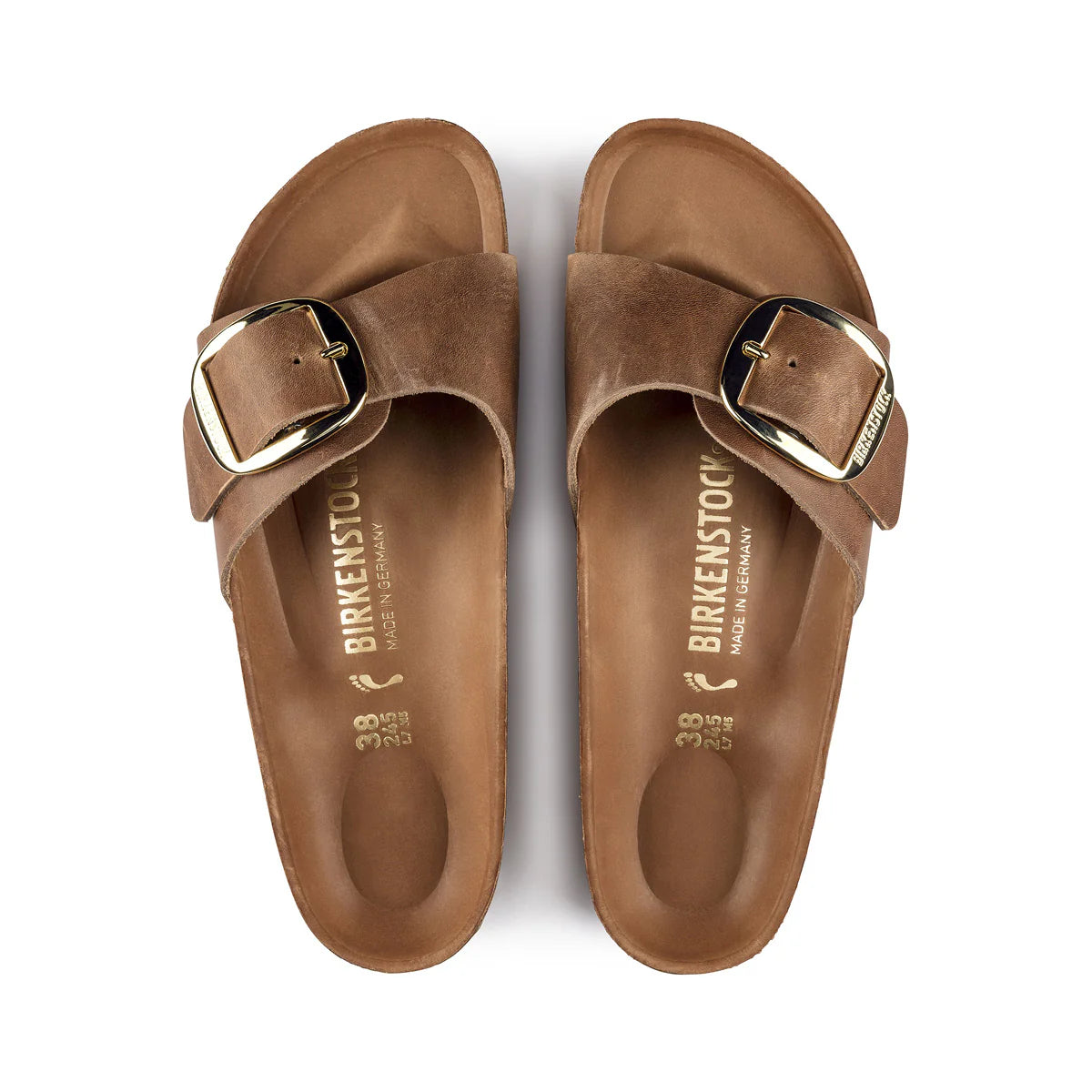 Birkenstock Madrid Nar Big Buckle Cognac