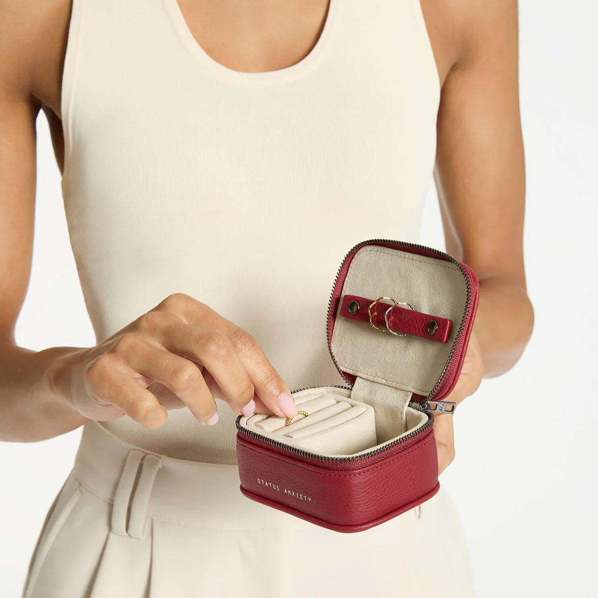 Status Anxiety Heartbreaker Jewellery Case Rouge