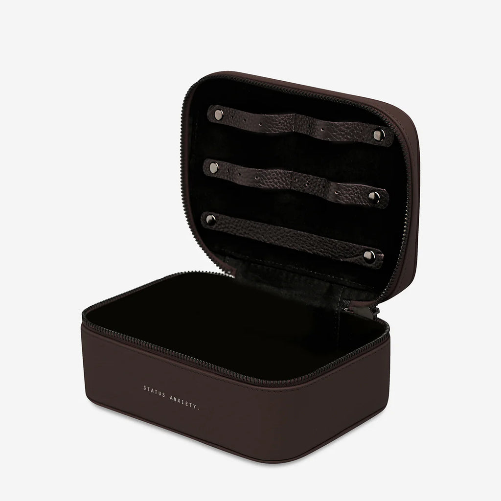 Status Anxiety Shining Armour Jewellery Case Cocoa