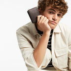 Status Anxiety Ethan Wallet Chocolate