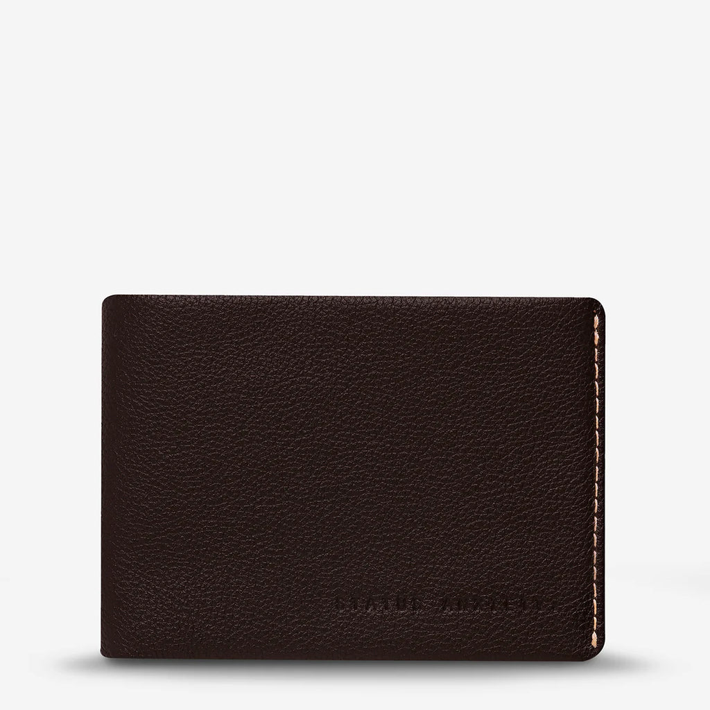 Status Anxiety Otis Wallet Chocolate