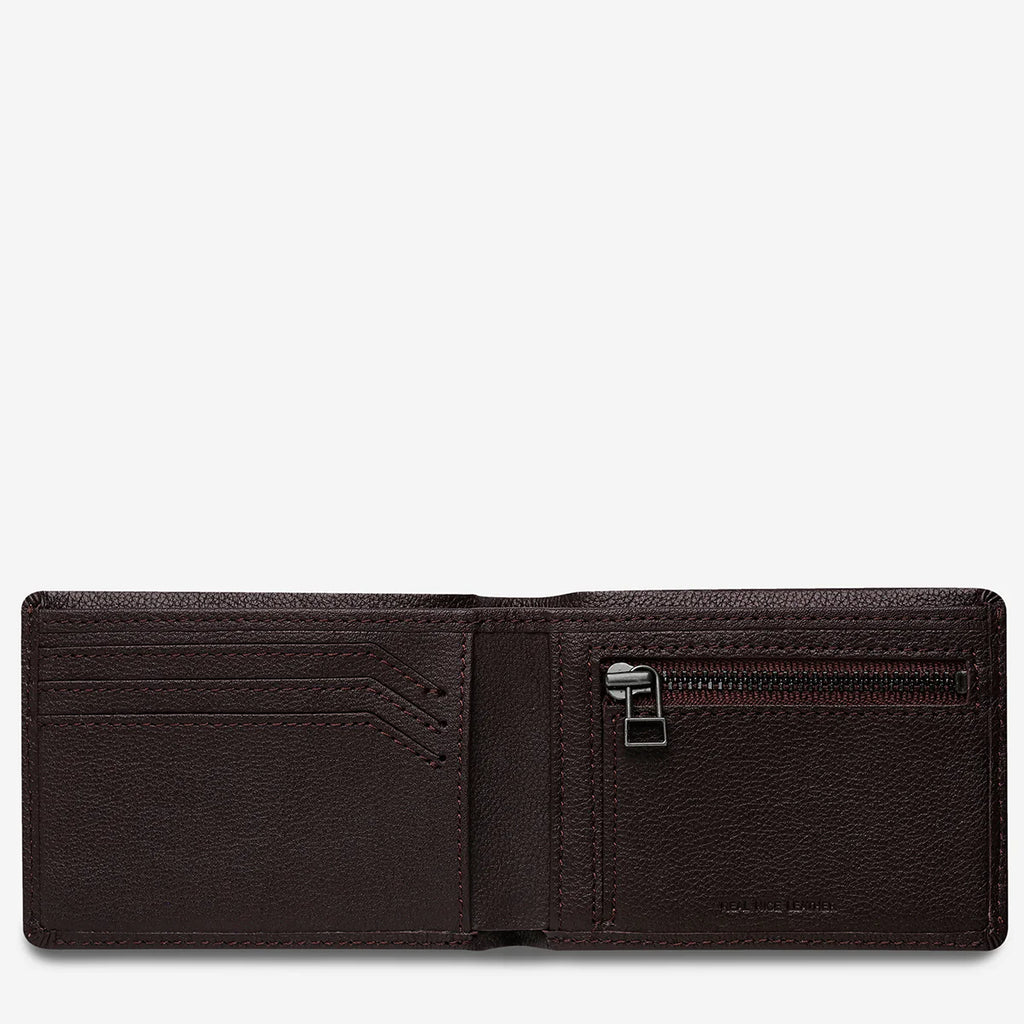 Status Anxiety Otis Wallet Chocolate