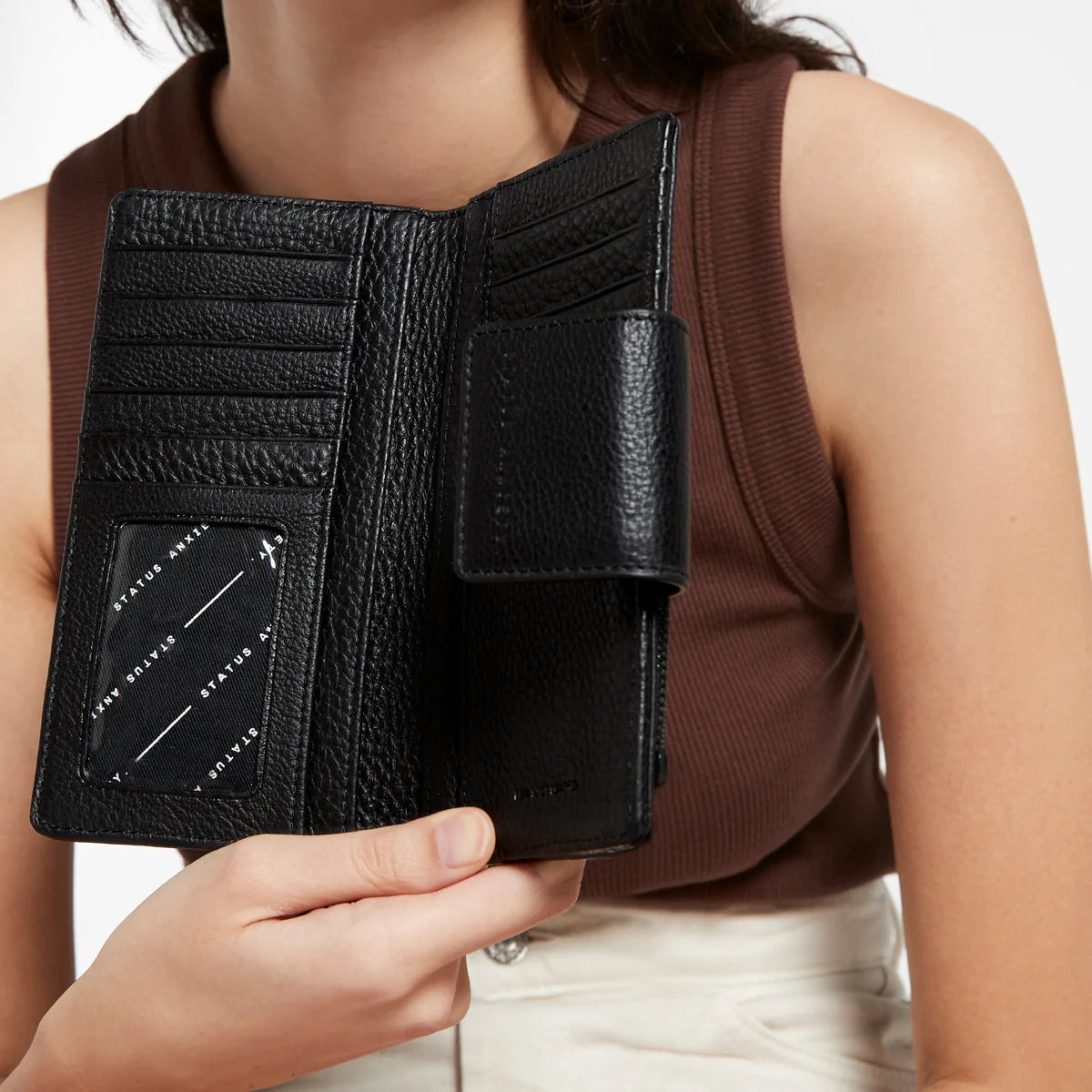 Status Anxiety Ruins Wallet Black