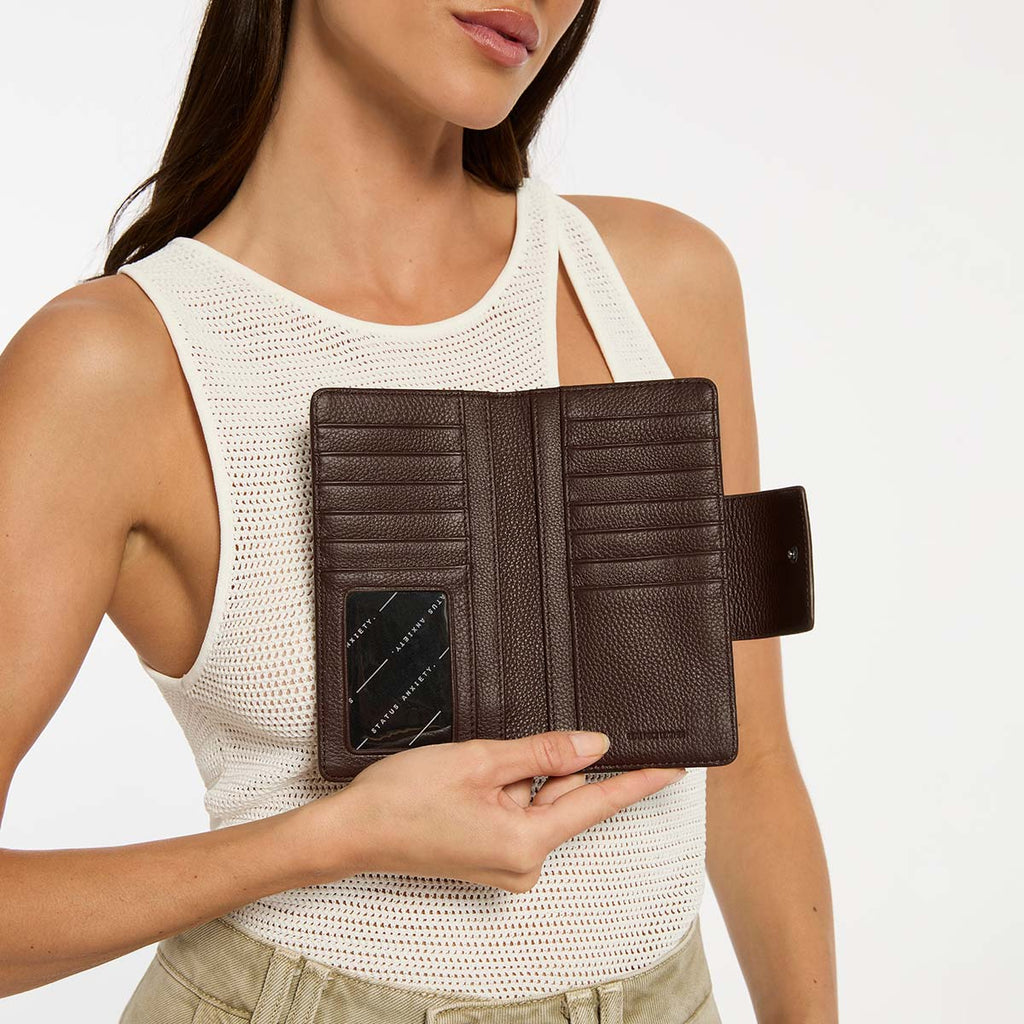 Status Anxiety Ruins Wallet Cocoa